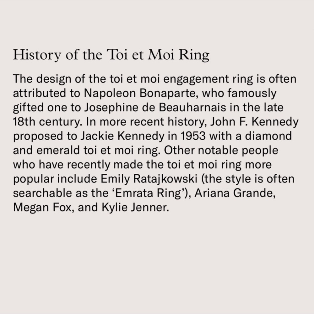 Toi et Moi Double Stone Engagement Ring - Picture 5 of 10